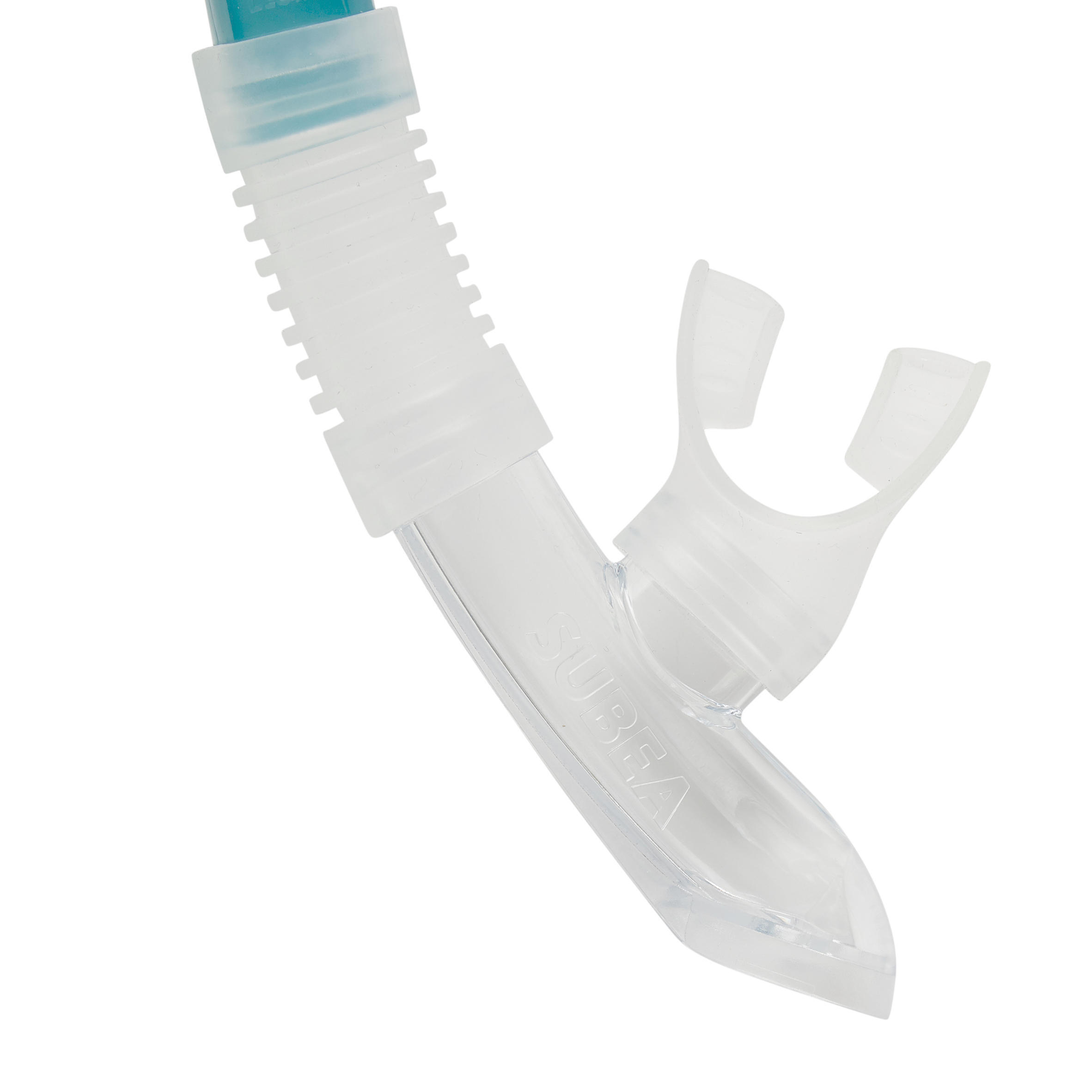 Kit plongée masque et tuba snorkeling 100 valve enfant vert fluo 8/13