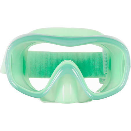 Дитяча маска 520 для снорклінгу - Неонова зелена