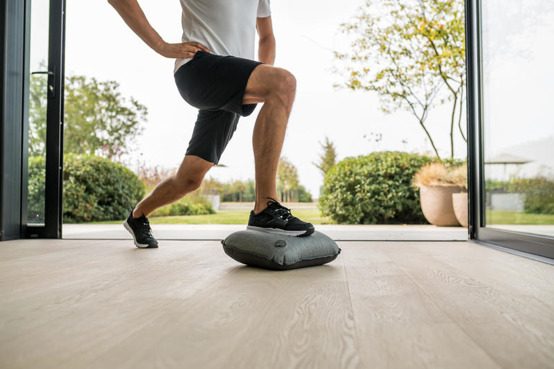 Adjustable Fabric Back Mobility Balance Cushion Decathlon