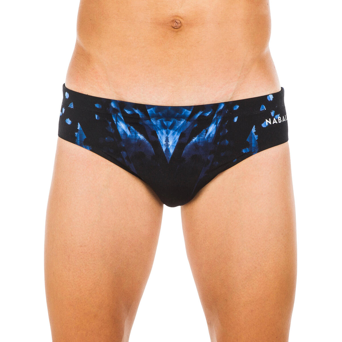 MAILLOT DE BAIN HOMME SLIP 900 NOIR PRINT  BLACK