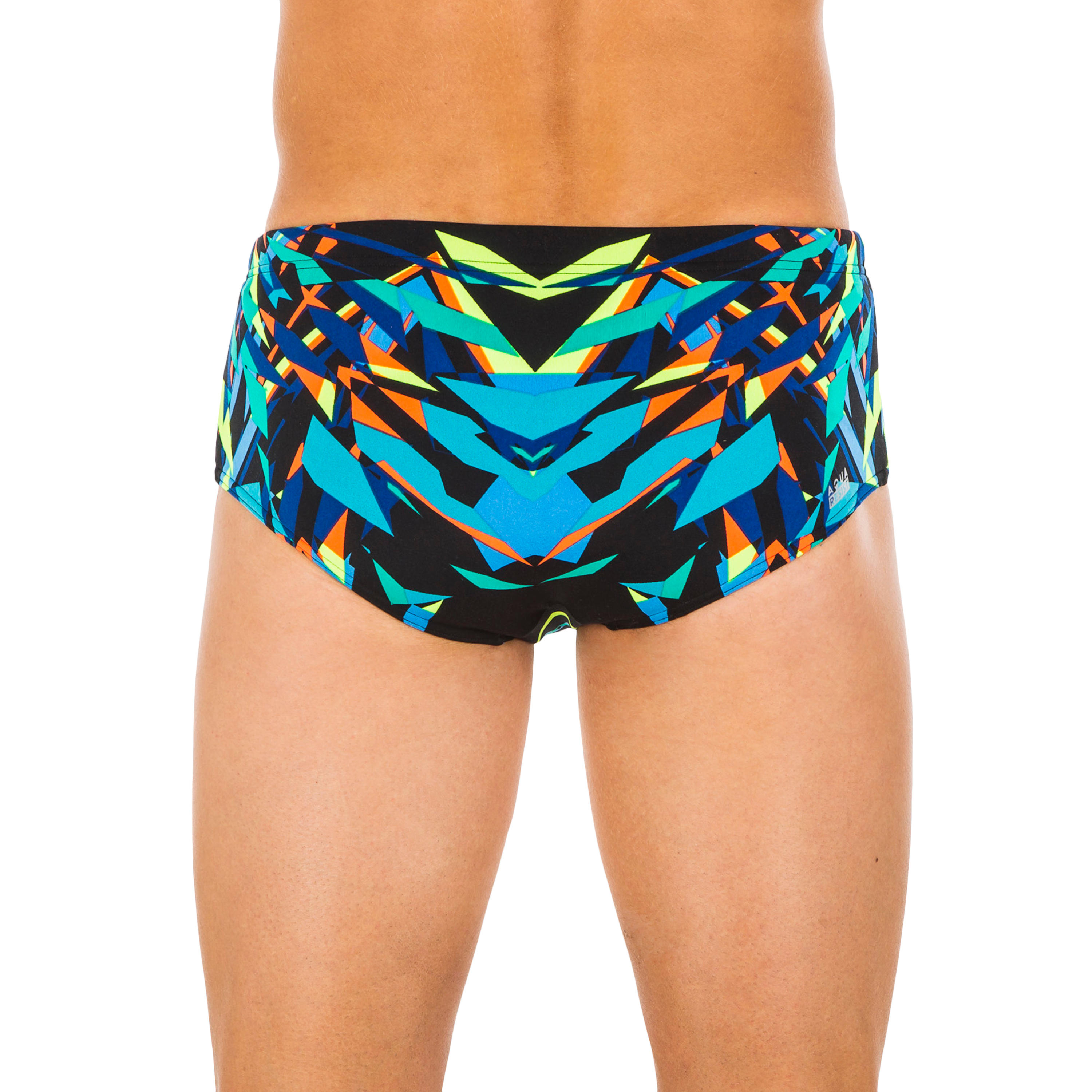 MEN’S SWIMMING SQUARE-CUT BRIEFS 900 KAL ORANGE 9/11