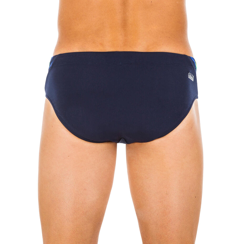 Badehose Slip Herren - 900 Yoke marineblau