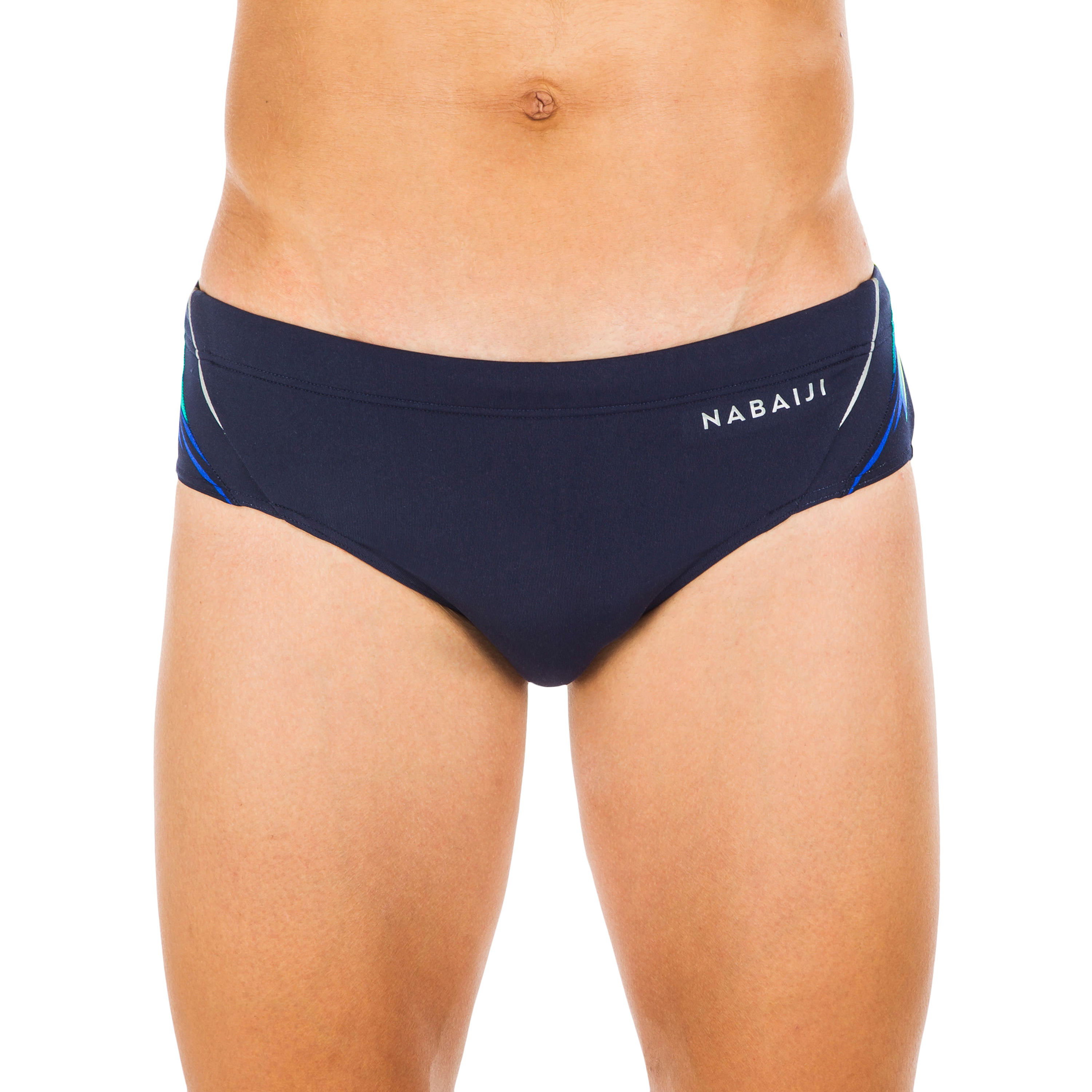 NABAIJI MEN'S SWIMMING TRUNKS 900 YOKE - NAVY