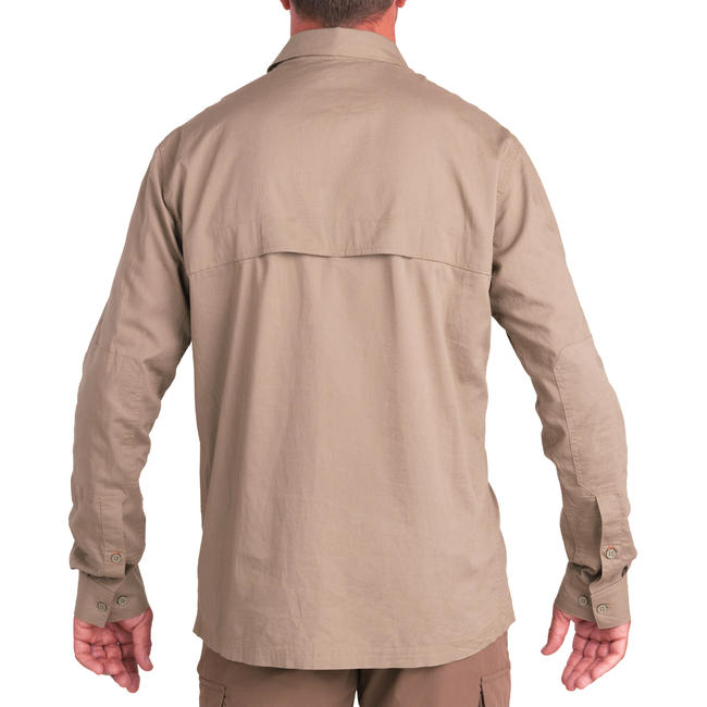 Men's Breathable Shirt 500 Brown