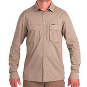 Men's Breathable Shirt 500 Brown