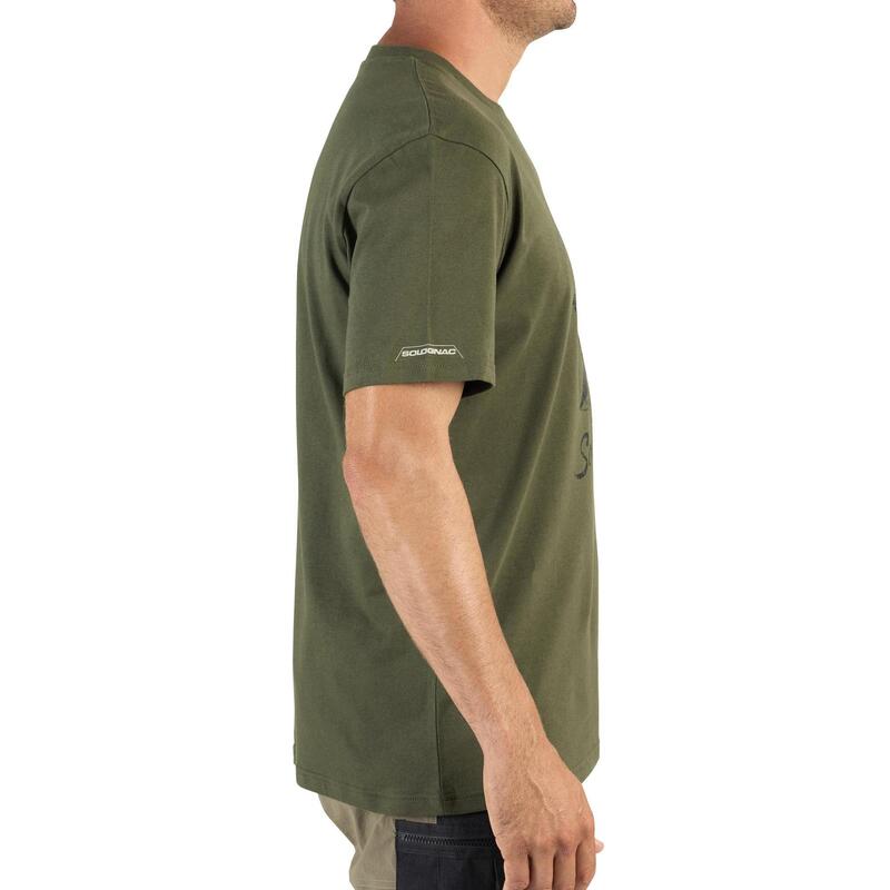 T-shirt manches courtes chasse coton Homme - 100 canard vert