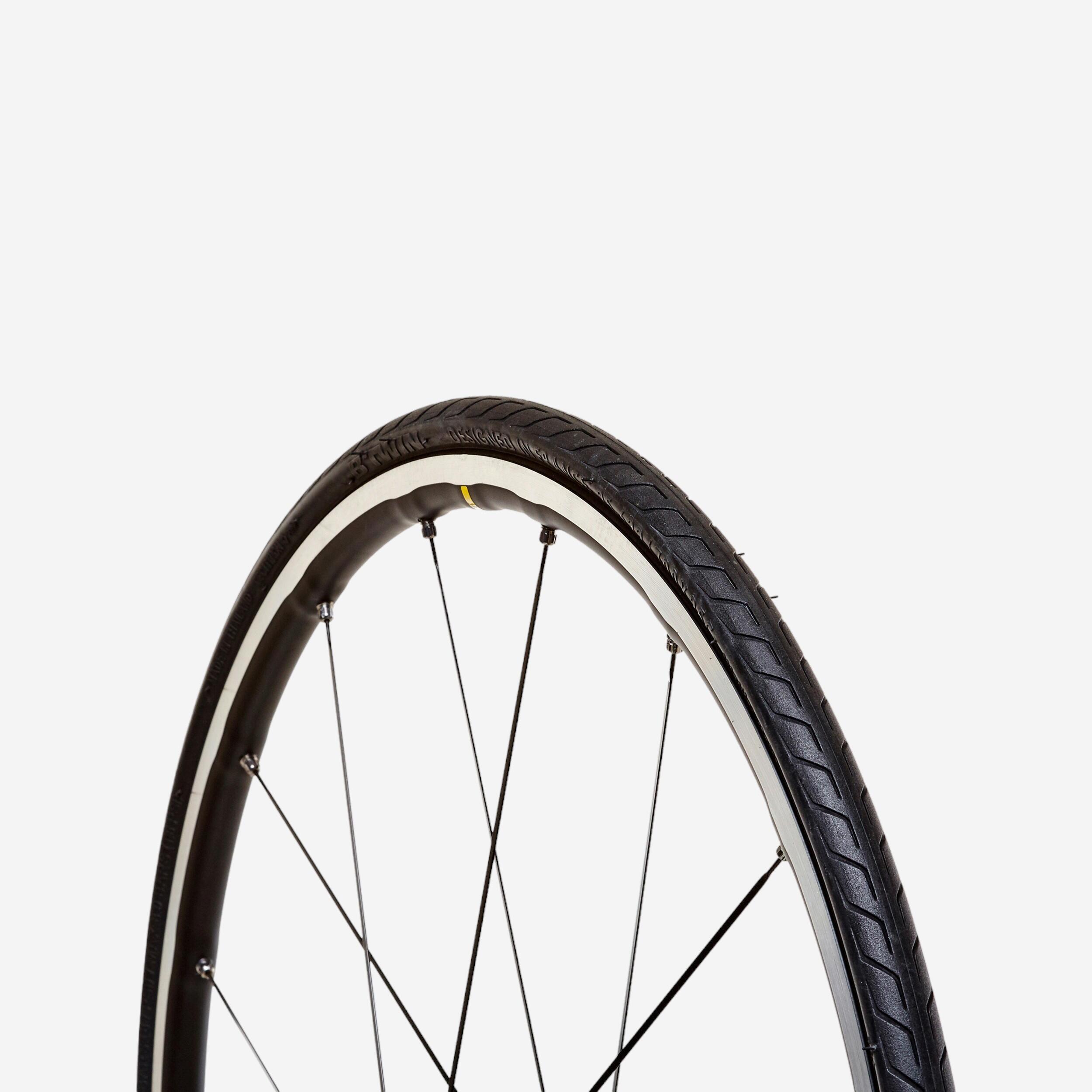 Buitenband racefiets Triban Protect 700x25 draadband / ETRTO 25-622 | BTWIN  | Decathlon.nl