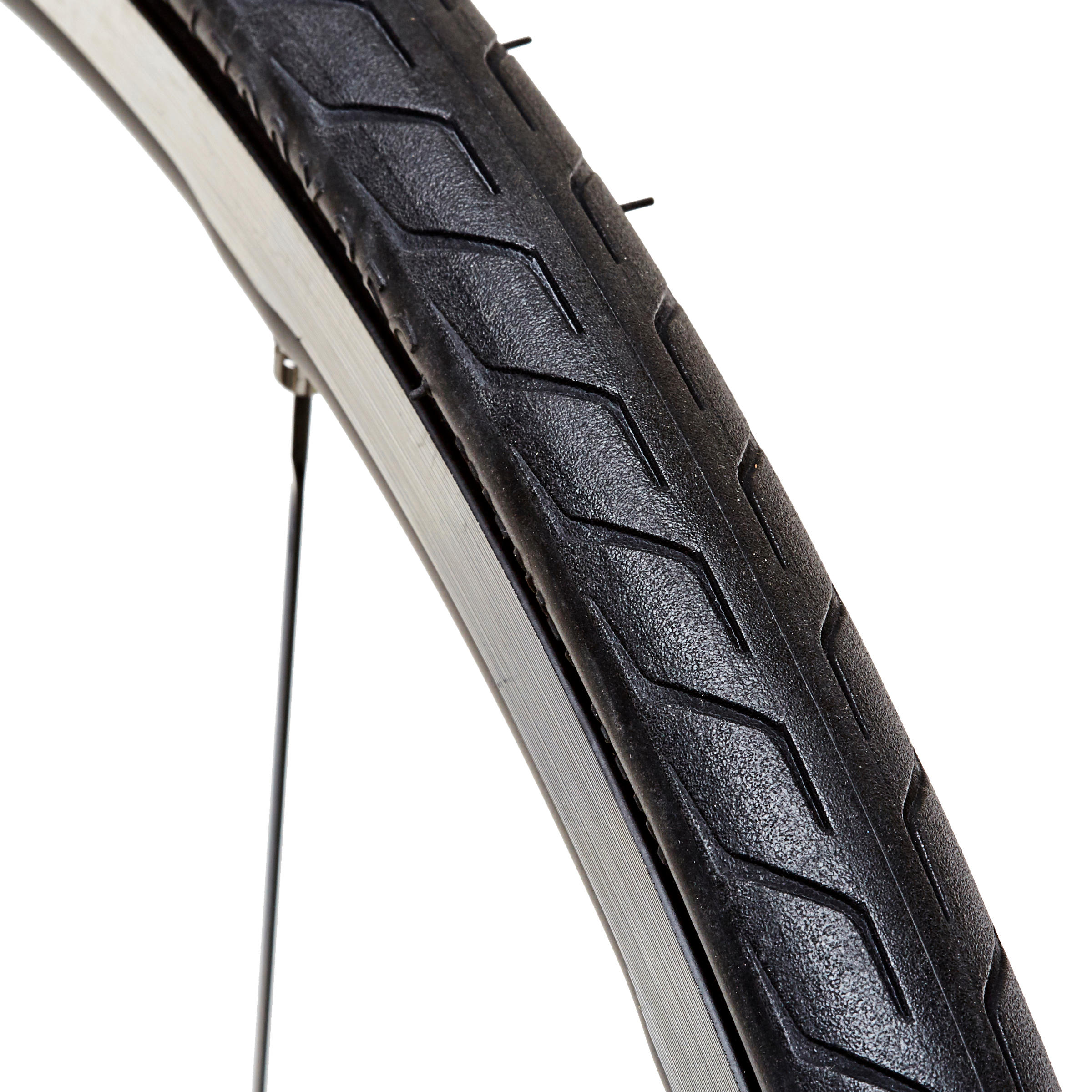Pneu de route Triban Protect 700 X 28 à tringles rigides - BTWIN
