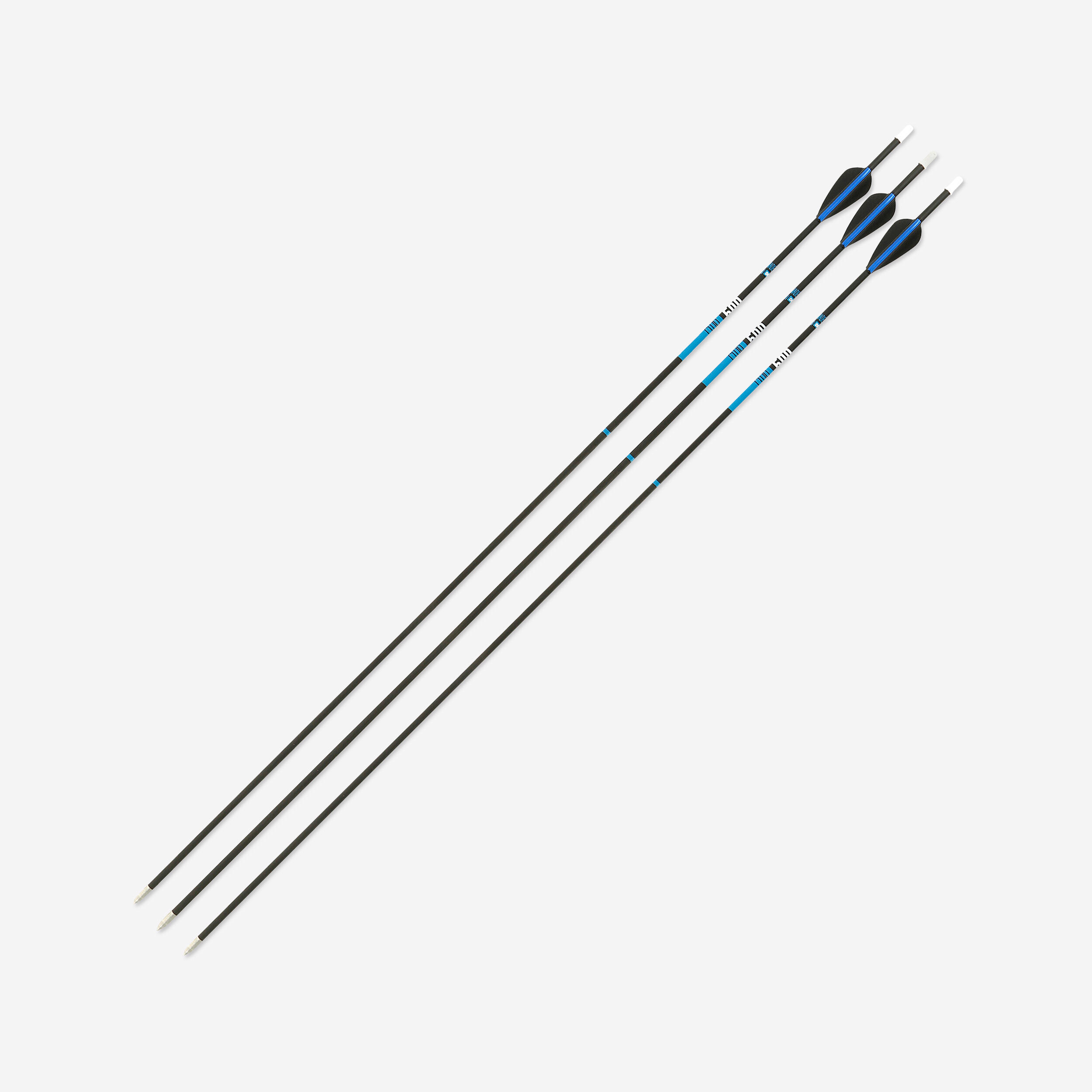 Archery Carbon Arrow Tri-Pack for Recurve Bows - Club 500 - GEOLOGIC