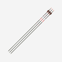 Стрелы для лука прочные из углепластика 3 шт черно-красные CLUB 700 Geologic