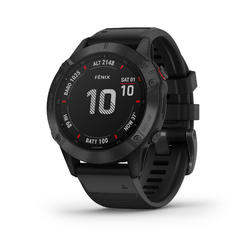 Orologio gps multisport FENIX 6 PRO grigio-nero