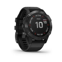 GPS-Multisportuhr Fenix 6 Pro grau schwarzes Armband | GARMIN | DECATHLON