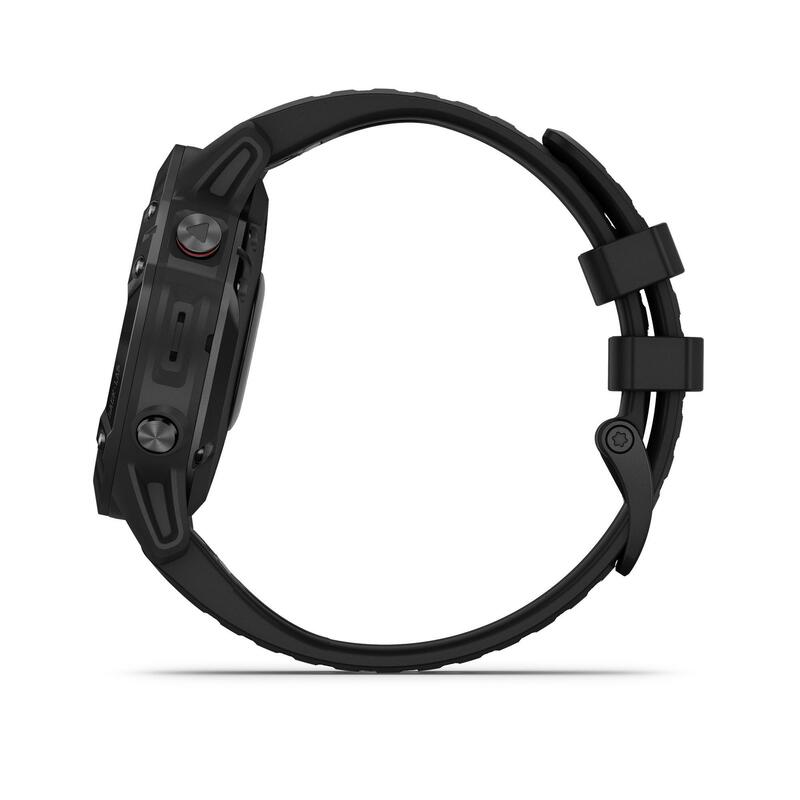 Gps-horloge multisport Fenix 6 Pro grijs (zwart bandje)