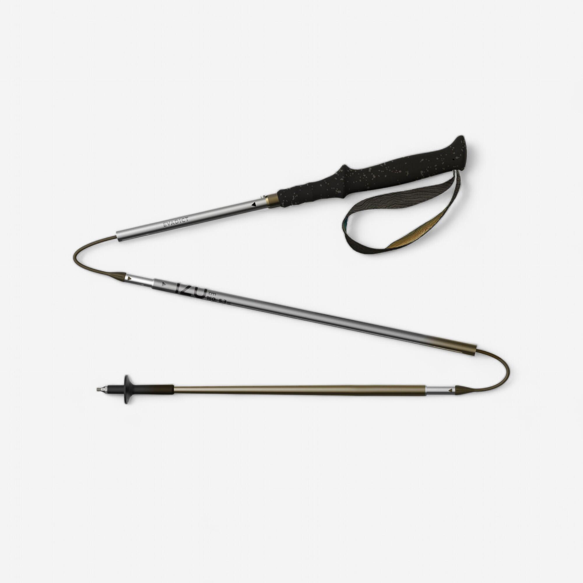 Kiprun - Bâtons Trail Running Pliables Aluminium Recyclé 3 Brins - Kiprun 500 - Bâtons De Trail - Running Trail Athletisme - - 120 Cm - Decathlon