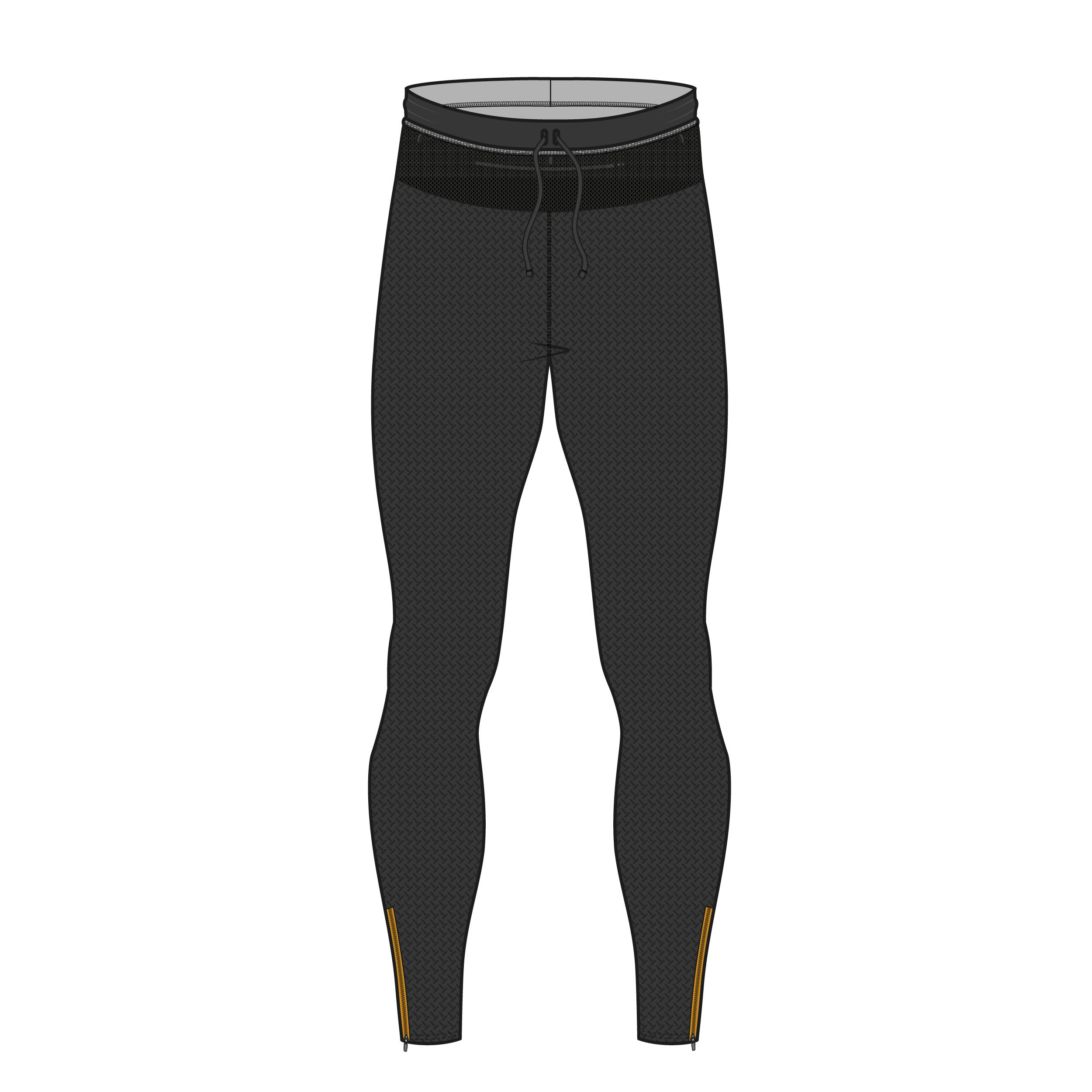 Leggings running uomo RUN 900 con marsupio neri 13/13