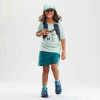 Kids’ Hiking Skort - MH100 Aged 7-15 - Turquoise