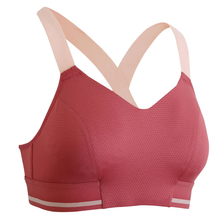 Women's Medium Support Fitness Sports Bra - Desert Rose