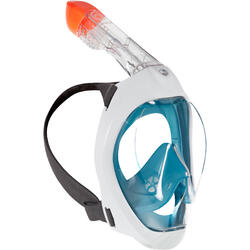 Máscara snorkel adulto easybreath 500 turquesa oscuro