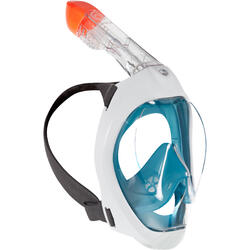 Máscara de Snorkeling de Superfície Easybreath 500 Adulto - Azul com saco