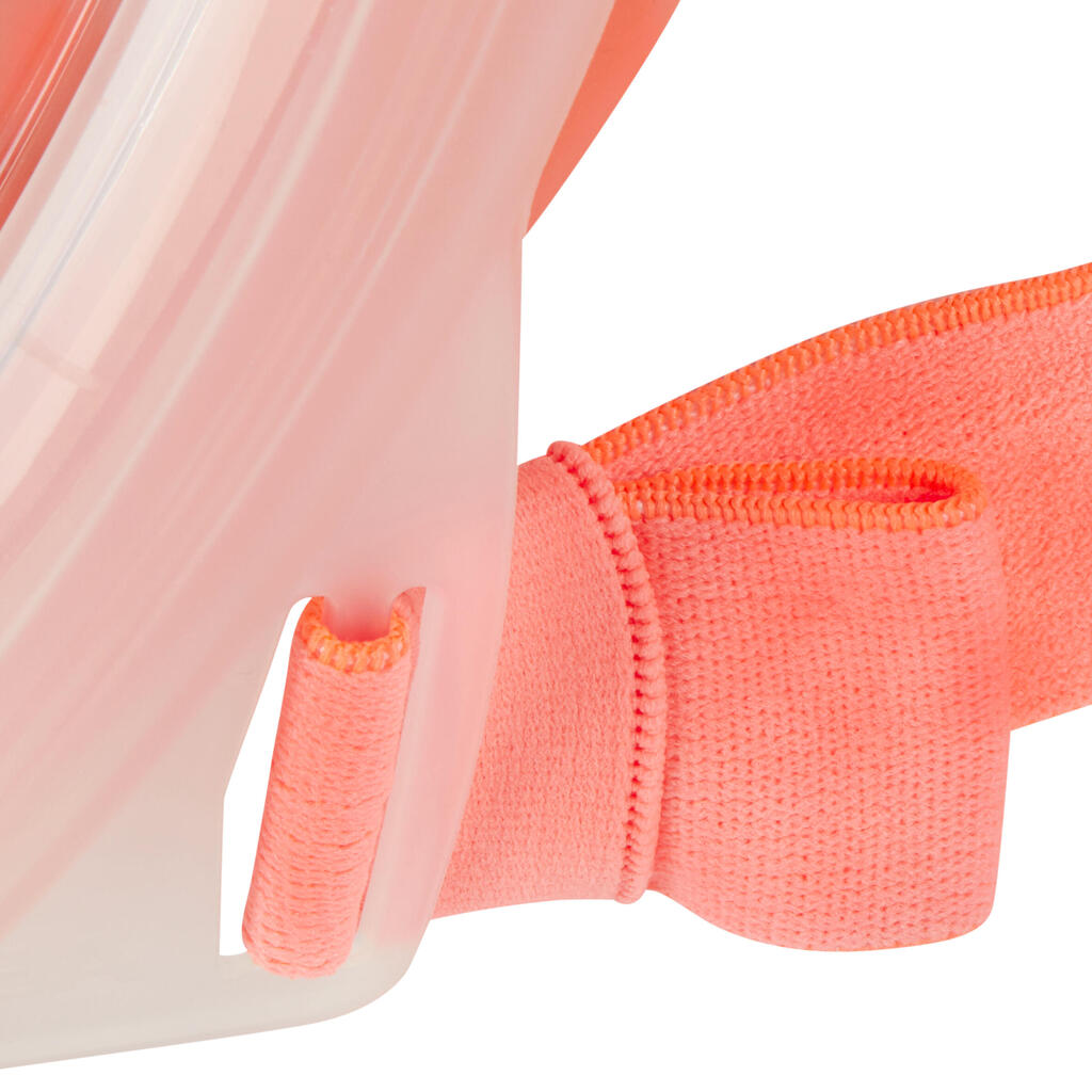 Masque easybreath snorkeling de surface adulte - gris. sans sac