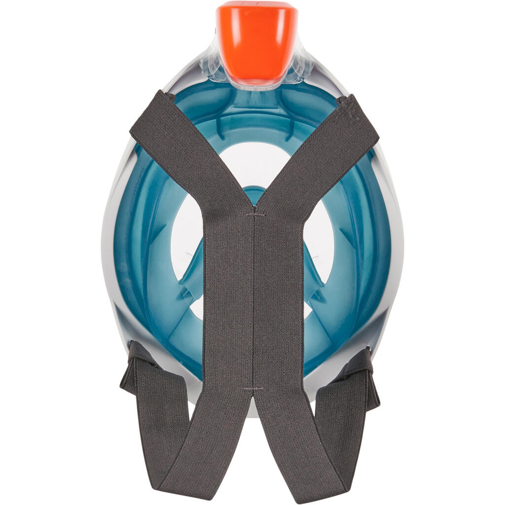 Masque easybreath snorkeling de surface adulte - gris. sans sac