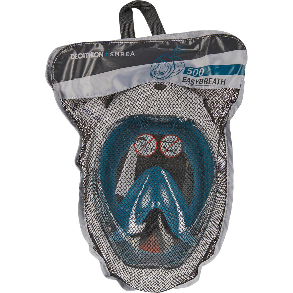 Adult Easybreath Surface Mask - Grey. WITHOUT BAG