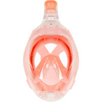 Surface snorkelling mask Easybreath 500 - coral pink