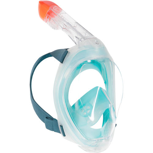 Masque de snorkeling en surface Easybreath 500 turquoise clair