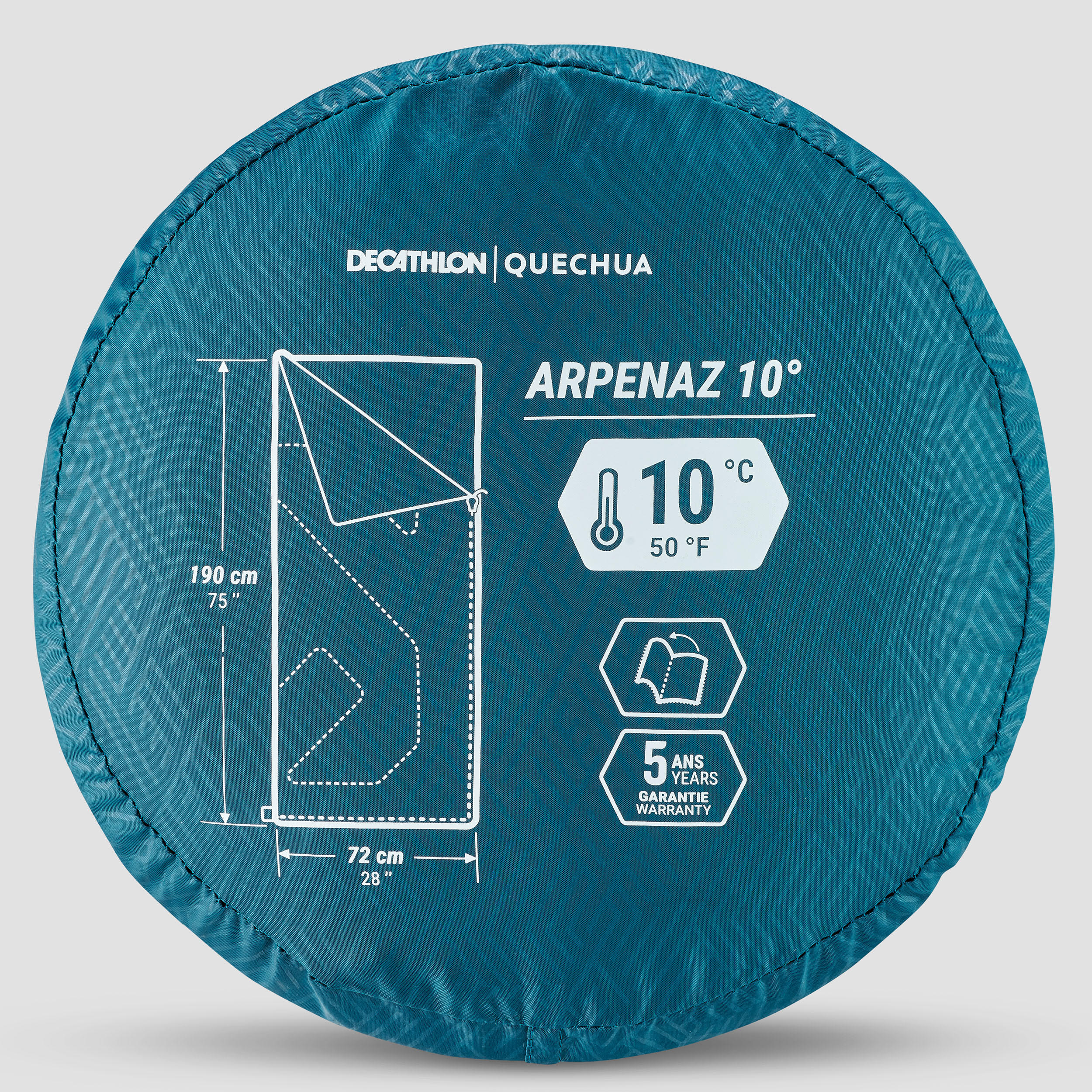 CAMPING SLEEPING BAG ARPENAZ 10°