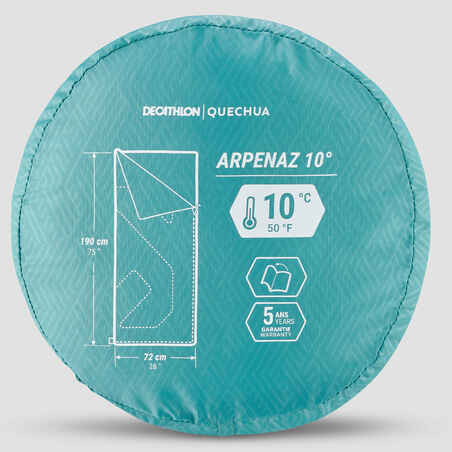 CAMPING SLEEPING BAG - ARPENAZ 10°