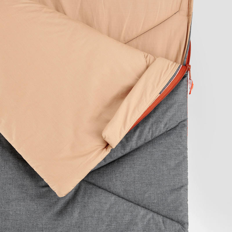 Cotton Camping Sleeping Bag Arpenaz 10° Cotton Decathlon