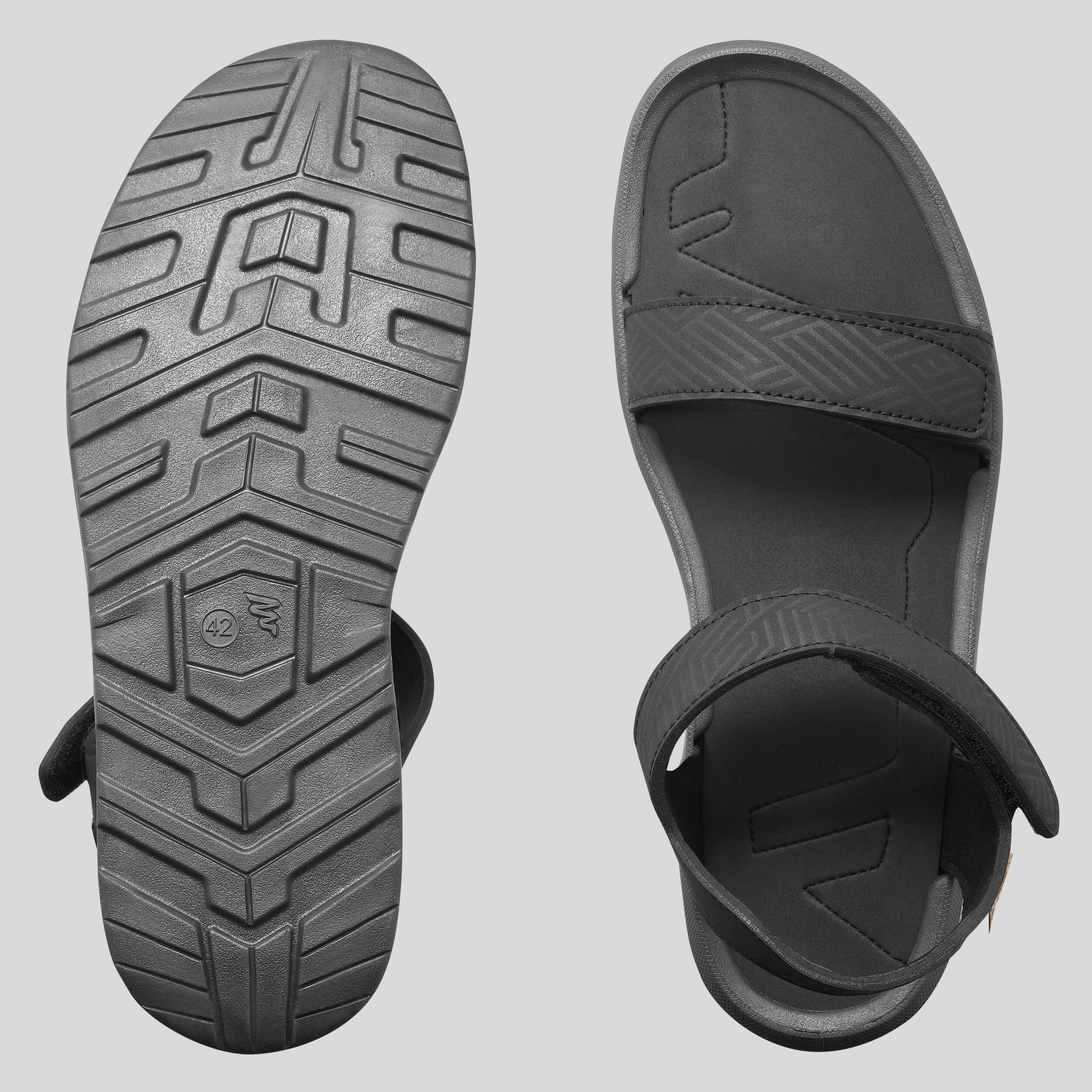 Men’s Hiking Sandals - NH 120 Black - QUECHUA