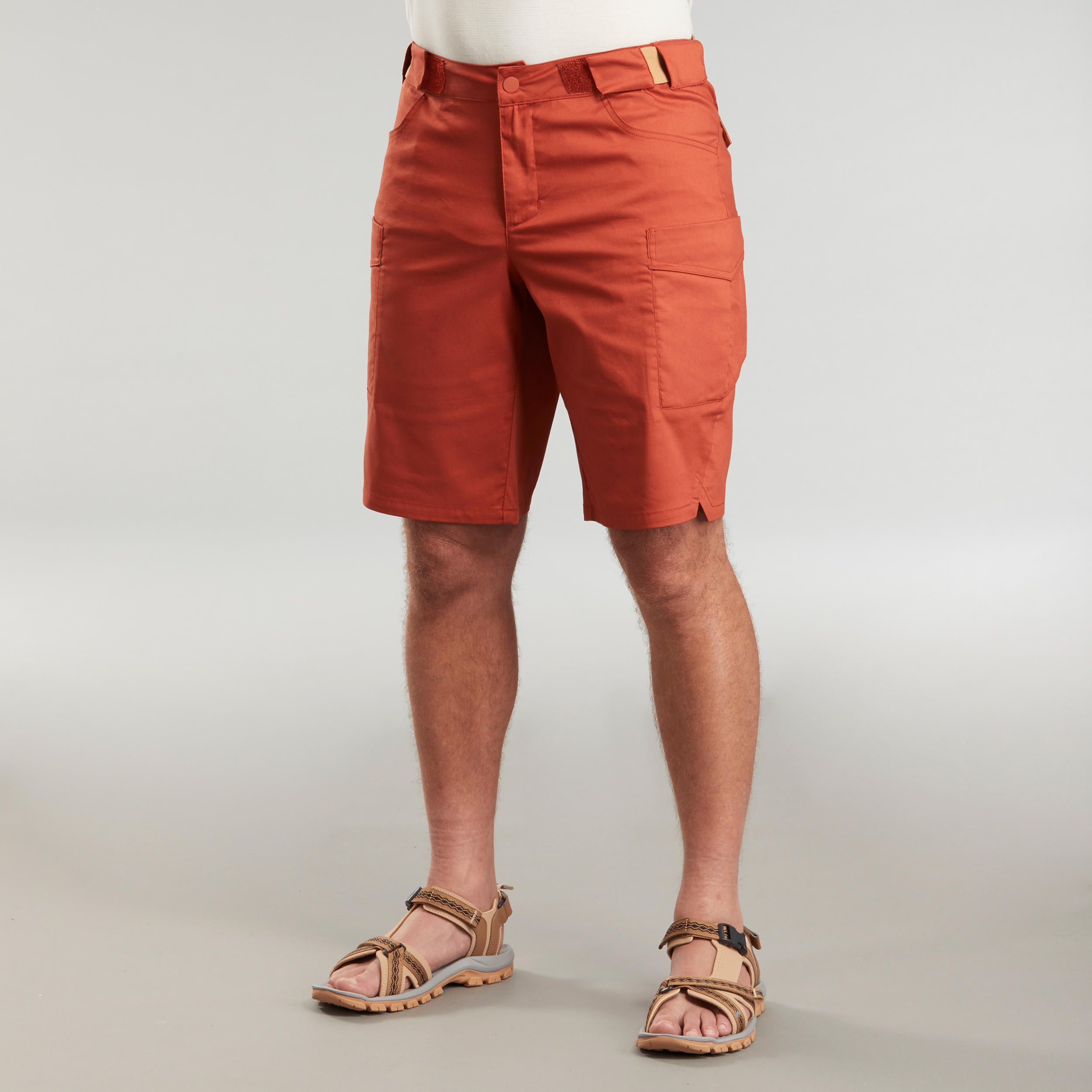 Men's Hiking Shorts NH500 - Brick Red
