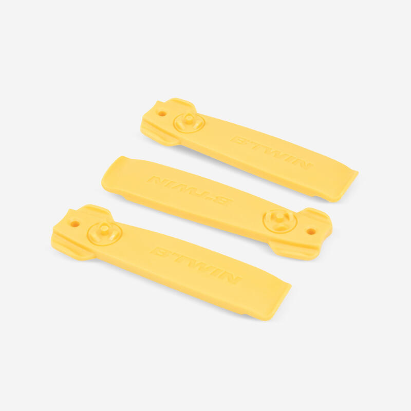 LOT DE 3 DEMONTE-PNEUS JAUNE