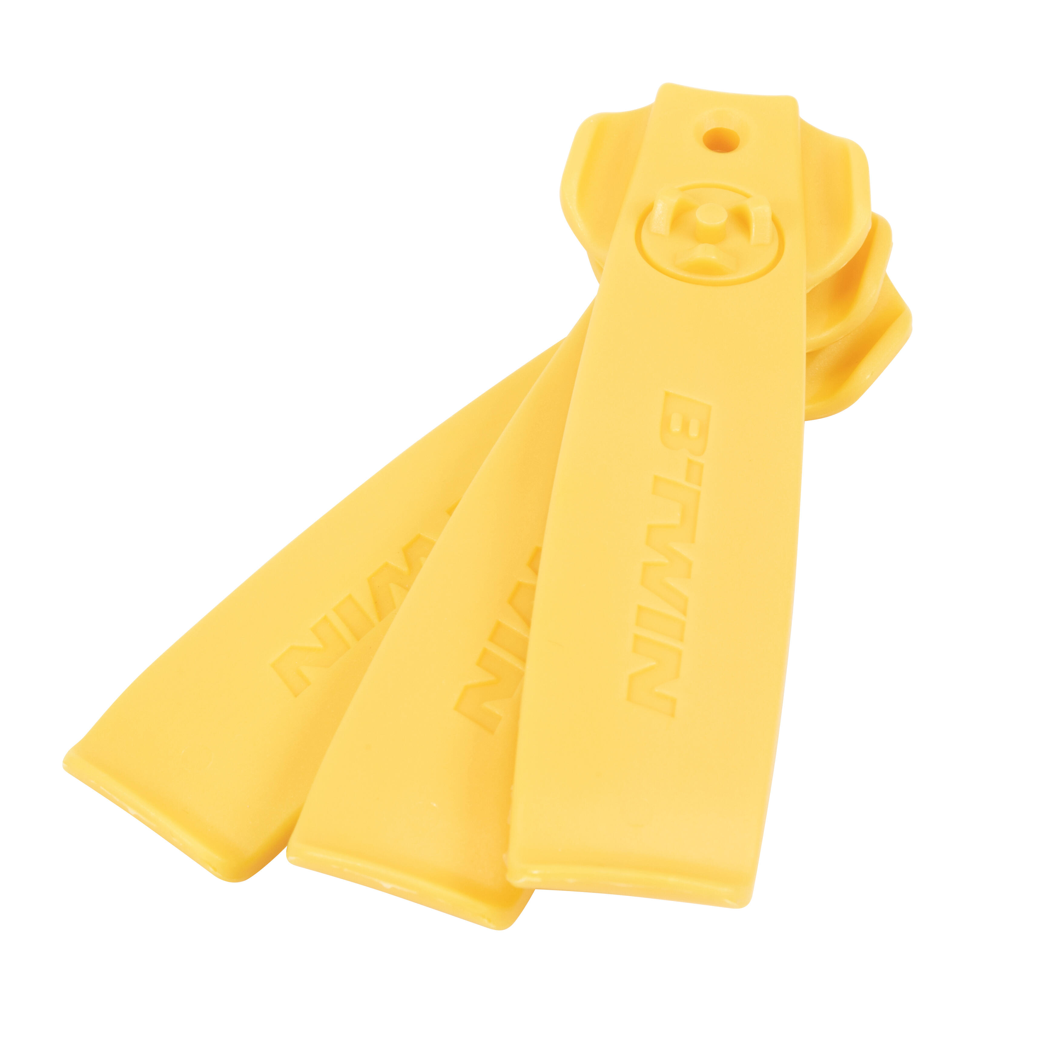 Pack of 3 Tire Levers - Yellow - DECATHLON