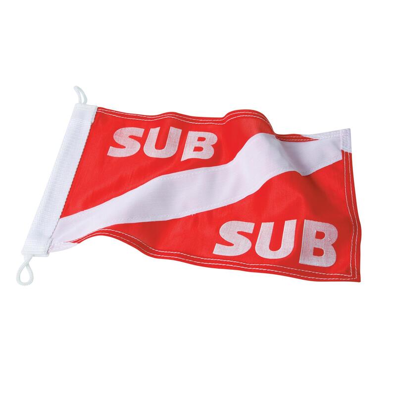 Bandera buceo internacional para boya de señalización de superficie