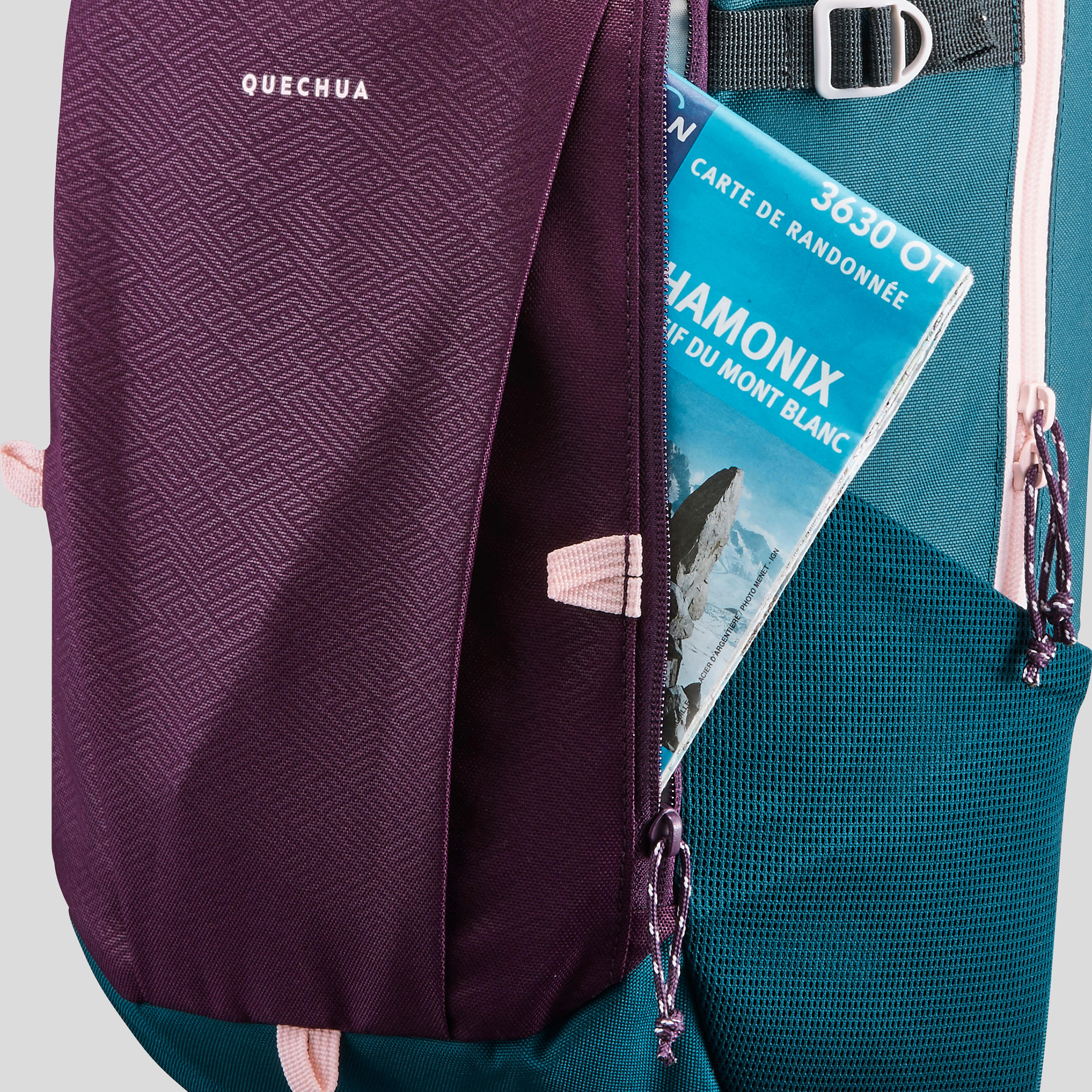 Mochila de Caminhada NH 100 - 20L - Verde cinza 11/12