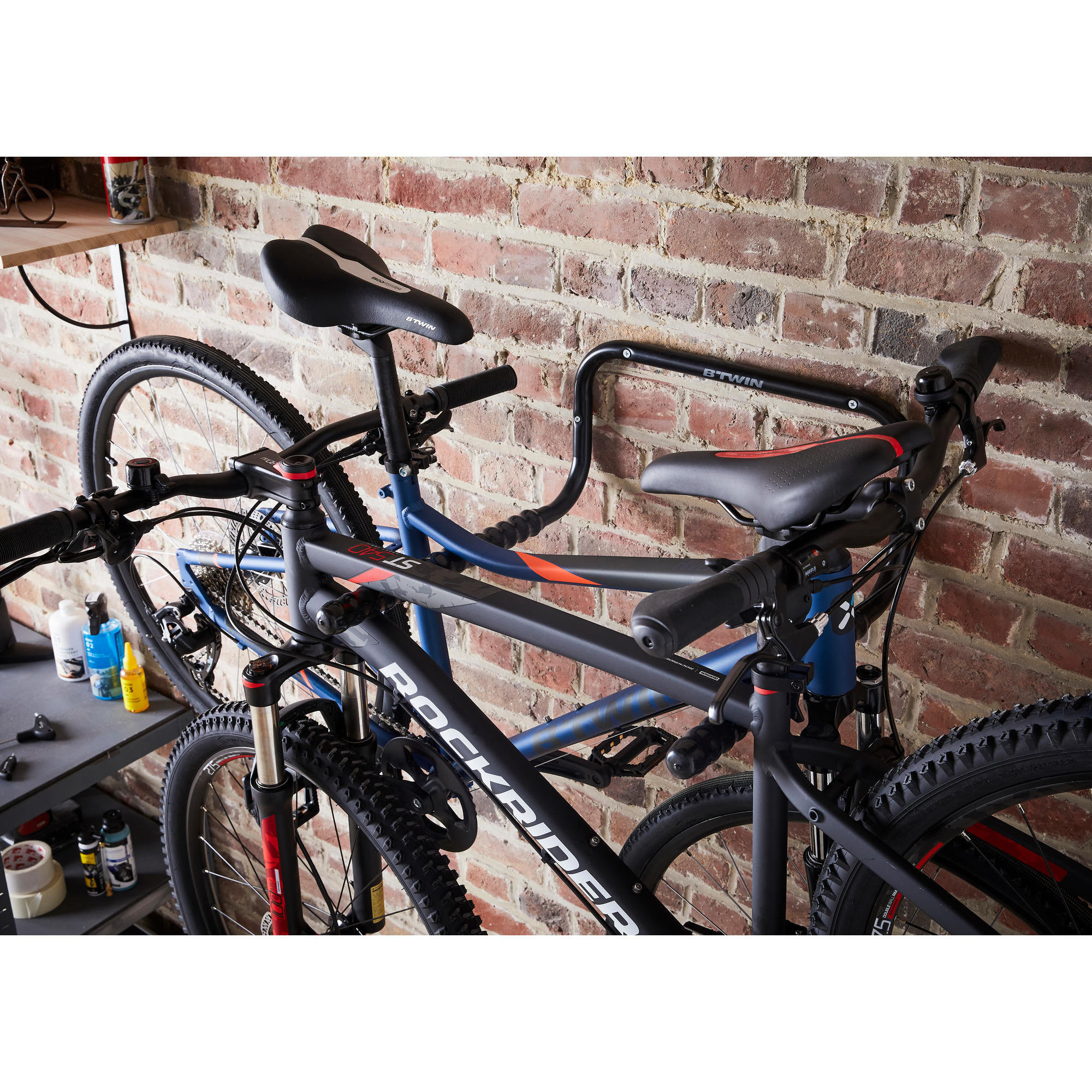 2 bike wall rack