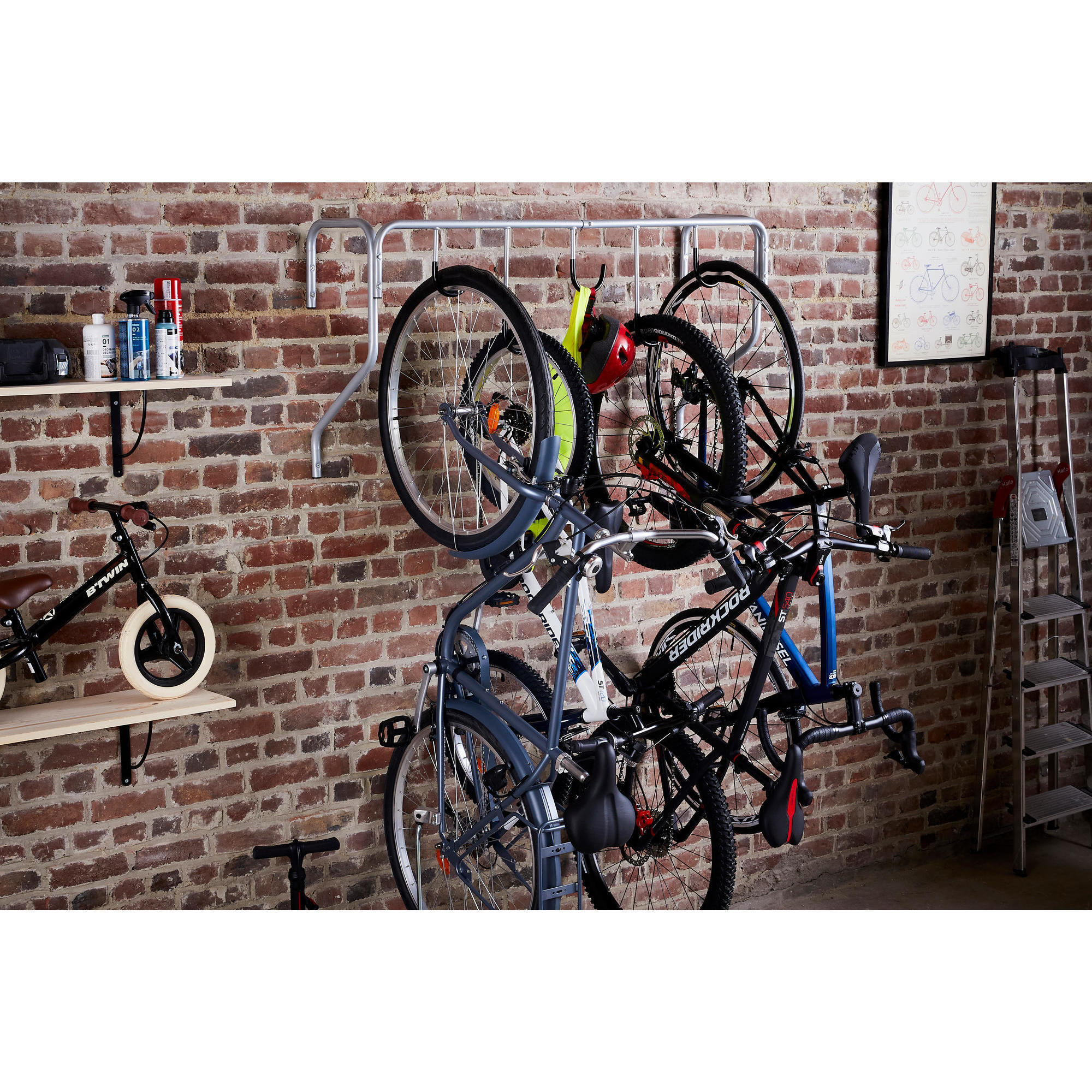 Soportes de pared 2025 para bicicletas decathlon