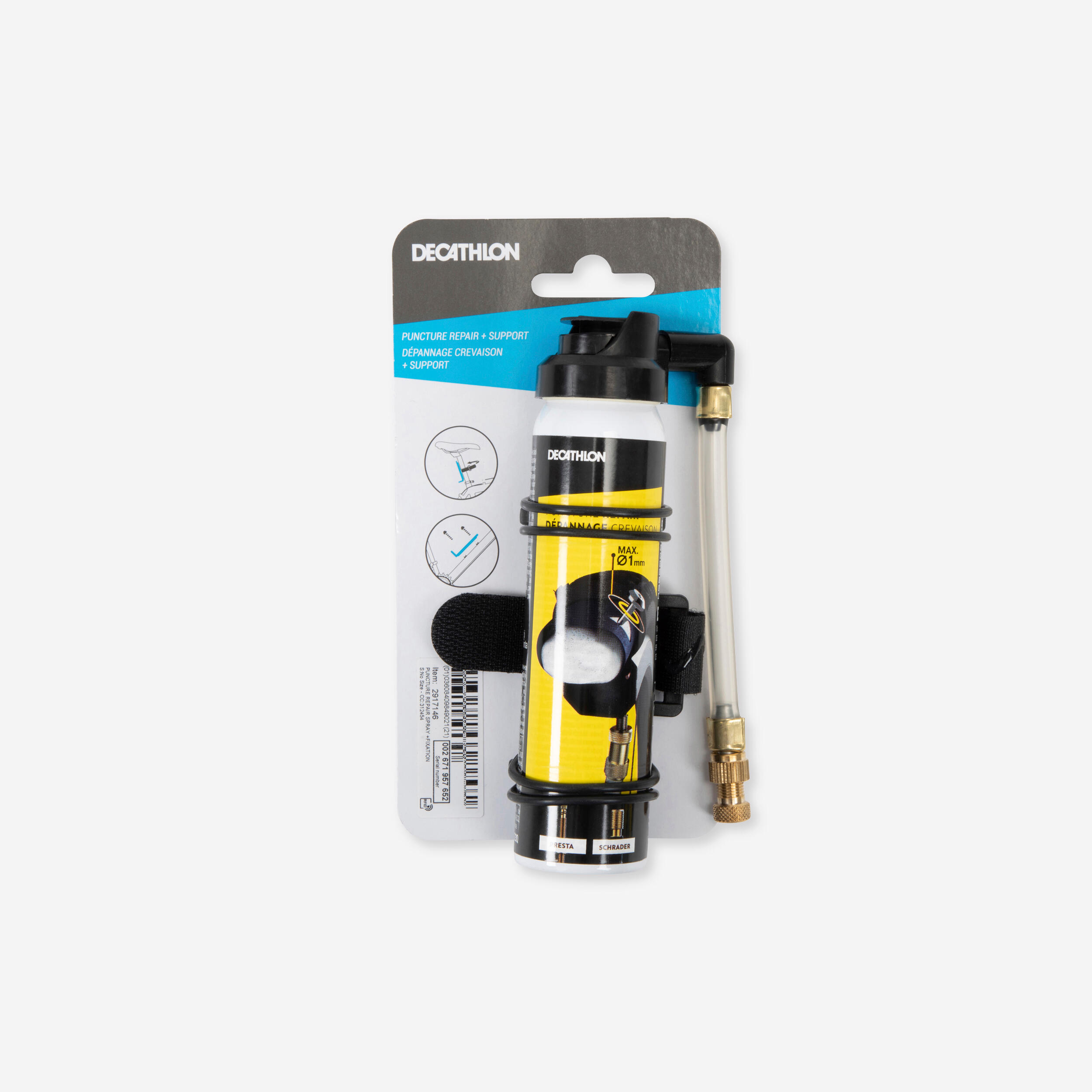 UNIVERSAL PUNCTURE REPAIR SPRAY + CLIP