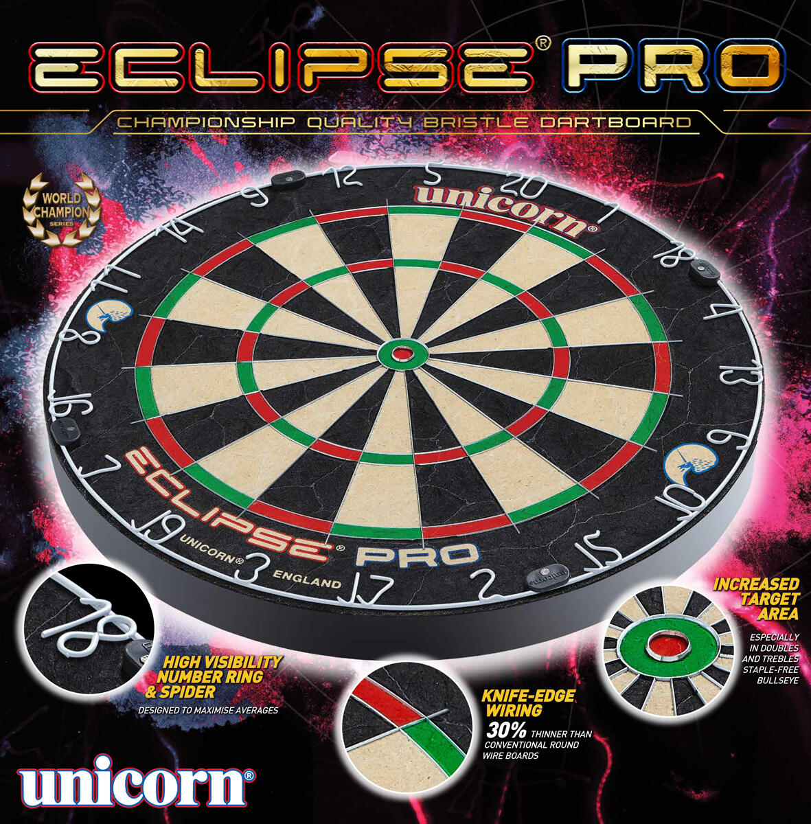 Steel Tip Dartboard Eclipse Pro 2/2