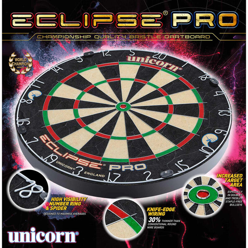 Céltábla dartshoz, acélhegyű nyilakhoz, Sisal Eclipse Pro