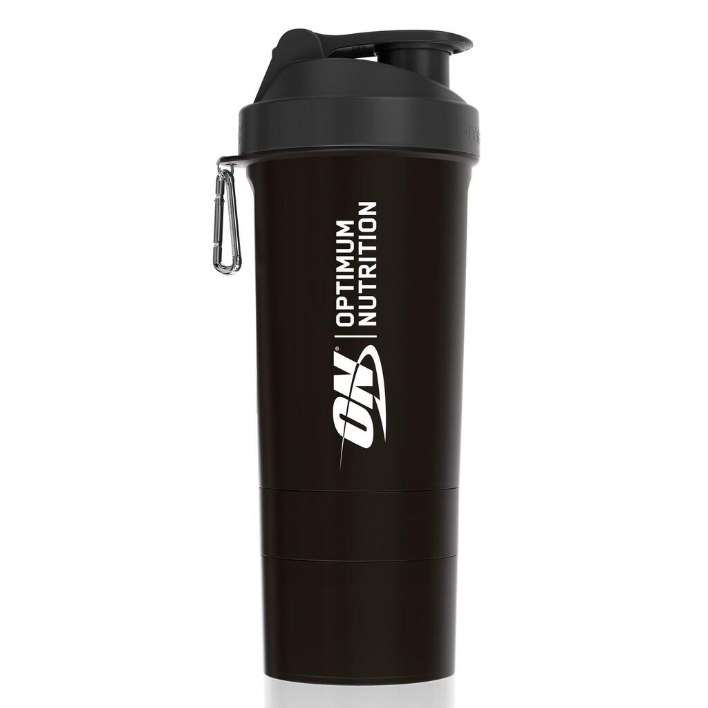 Shaker mit Stacker und Schraubverschluss 600 ml - Optimum Nutrition