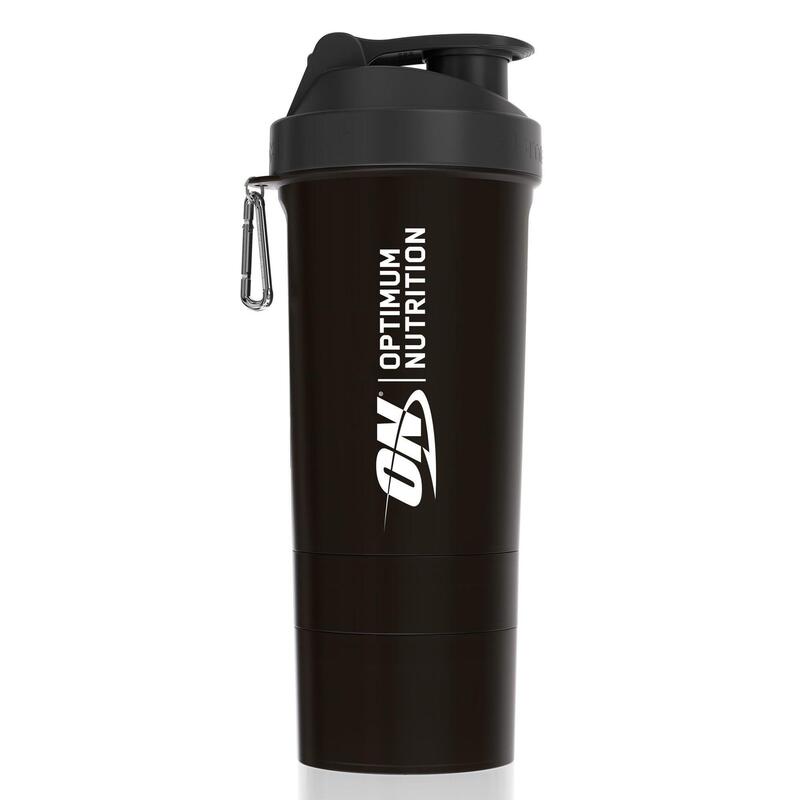 Shaker, 600 ml, csavarós tárolóedénnyel - Optimum Nutrition 