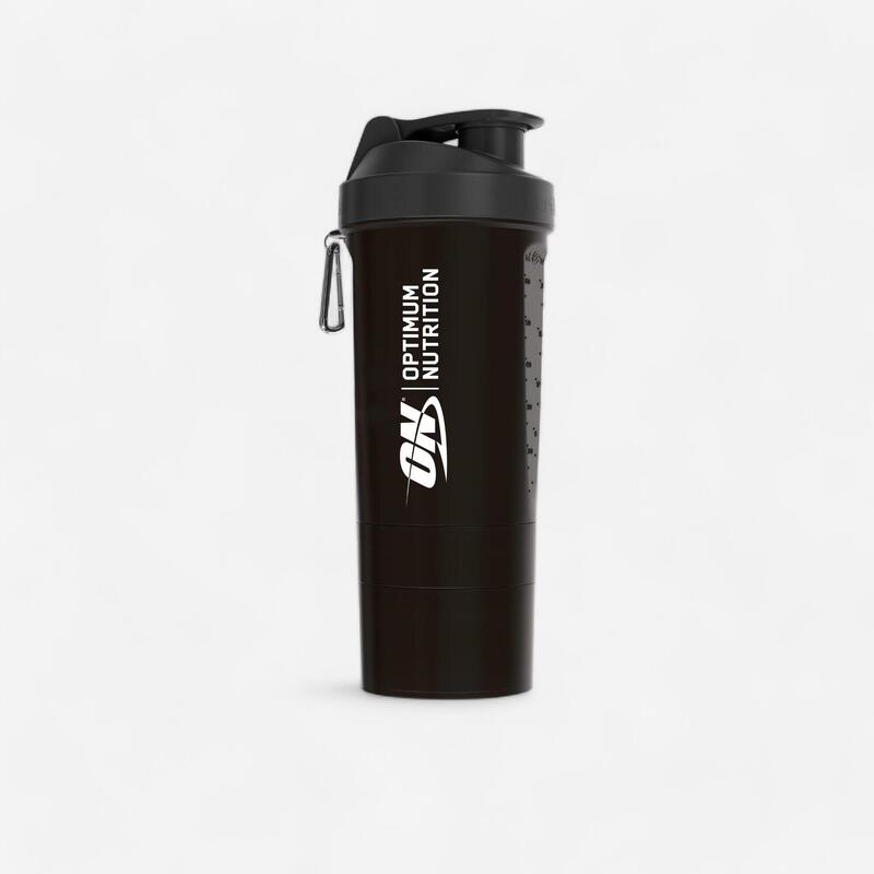 Shaker 600 ml mit Ablagefach und Schraubverschluss