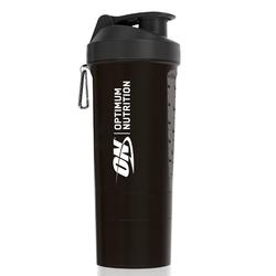 Shaker, 600 ml, csavarós tárolóedénnyel - Optimum Nutrition 