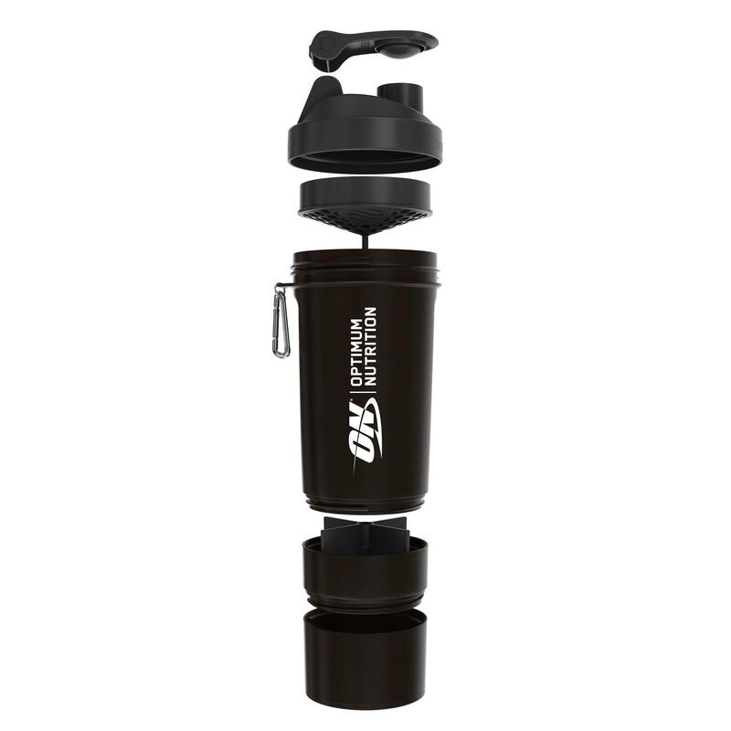 Shaker, 600 ml, csavarós tárolóedénnyel - Optimum Nutrition 