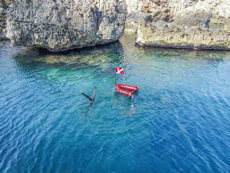Boot Freediving SPF 540 aufblasbar mit abnehmbarem Netz 