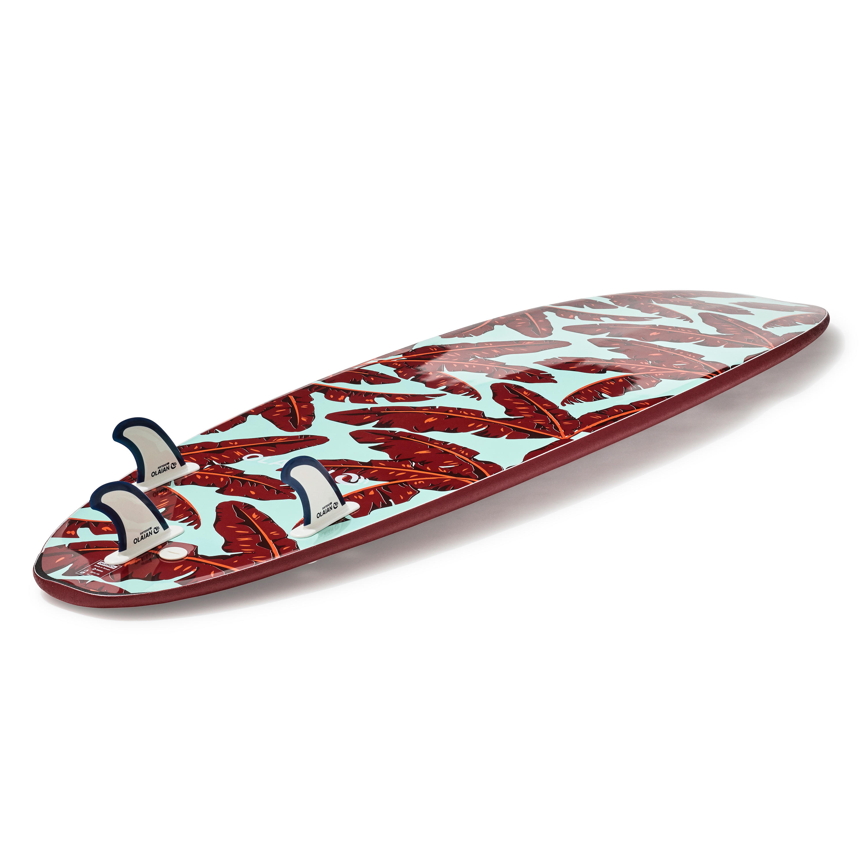 7' Foam Surfboard - 500Includes 1 leash and 3 fins. - OLAIAN