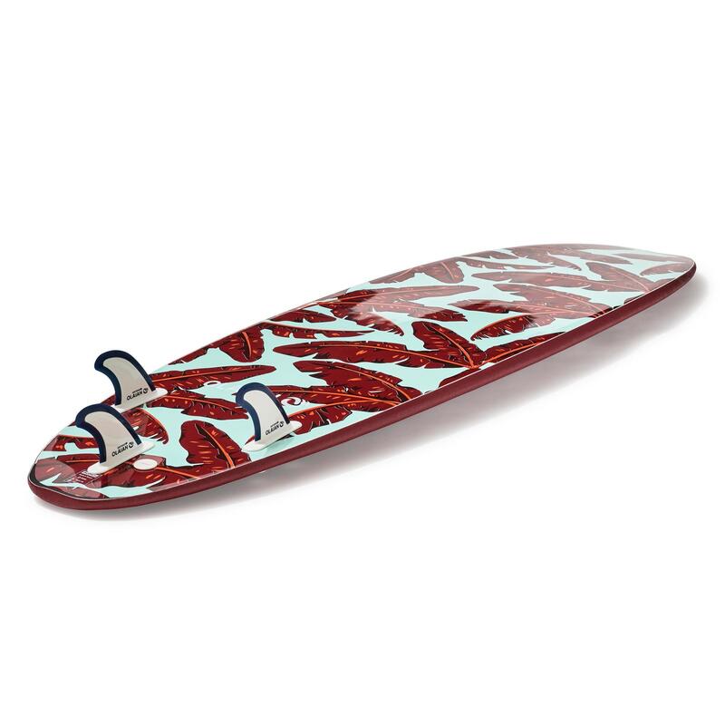 Tabla surf 7' evolutiva espuma Olaian 500 Pack tabla + leash + 3 quillas